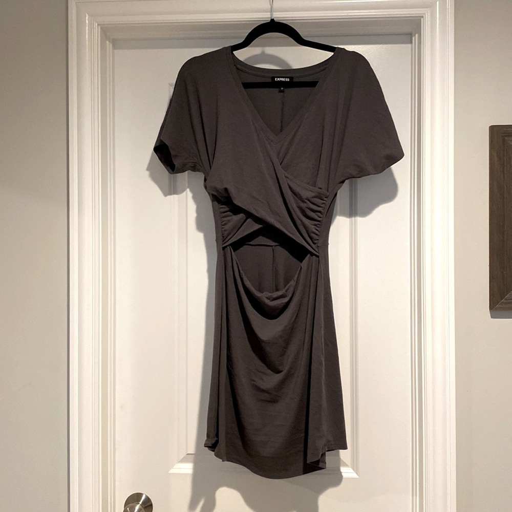 T-shirt dress with cutout